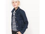 La Redoute Womens Denim Jacket With Cat Brooch Blue Size Us 4 Fr 34