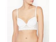 R Edition Womens Padded Lace Bra White Size Us 30A Fr 80A