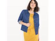 R Essentiel Womens Denim Jacket Blue Size Us 10 Fr 40