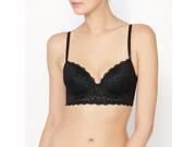 R Edition Womens Padded Lace Bra Black Size Us 30A Fr 80A
