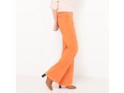 Atelier R Womens Basic Cotton Wide Leg Trousers Orange Size Us 8 Fr 38