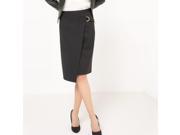 Atelier R Womens Plain Wrapover Skirt Black Size Us 4 Fr 34
