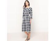 R Studio Womens Fitted Checked Maxi Dress Other Size Us 12 Fr 42