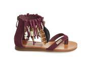 Les Tropeziennes Par M Belarbi Womens Gopak Leather Sandals Purple Size 38