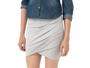 R Edition Womens Short Skirt Grey Size S