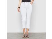 Womens Embroidered Stretch Cotton Cropped Trousers