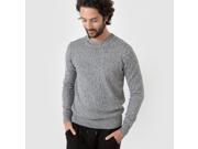 R Edition Mens Stranded Knit Jumper Sweater Grey Size Xxl