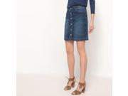 R Essentiel Womens Buttoned Denim Skirt Blue Size Us 18 Fr 48