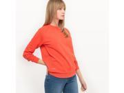 R Essentiel Womens Organic Cotton Slogan Sweatshirt Red Size S