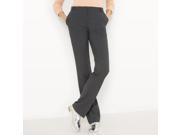 R Essentiel Womens Basic Plain Straight Trousers Grey Size Us 16 Fr 46
