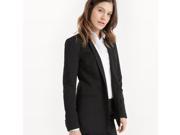 R Essentiel Womens Tailored Jacket Length 69Cm Black Size Us 12 Fr 42