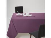 La Redoute Plain Coated Cotton Tablecloth Purple Size 150 X 200 Cm