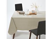 La Redoute Interieurs Woven Effect Pvc Tablecloth Beige Size 140 X 300 Cm