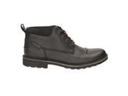 Clarks Mens Lawes Top Leather Ankle Boots Black Size 43