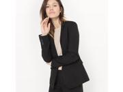 R Essentiel Womens Tailored Jacket Length 65Cm Black Size Us 16 Fr 46