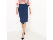 Atelier R Womens Plain Wrapover Skirt Blue Size Us 18 Fr 48