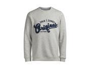 Jack Jones Mens Jorquarter Printed Sweatshirt Grey Size M