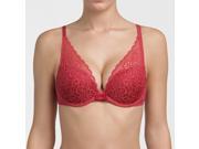 Dim Womens Sublim Lace Push Up Bra Red Size Us 34A Fr 90A