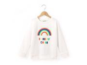 Girls Rainbow Color Print Sweatshirt 3 12 Years