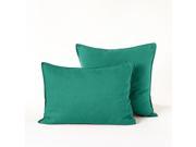 La Redoute Elina Pre Washed Linen Pillowcase Green Size Square 65 X 65Cm