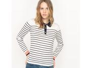 Vila Womens Striped Jumper Sweater Beige Size S