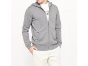 R Edition Mens Zip Up Hooded Cardigan Grey Size M