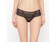 Suite Privee Womens Lace And Tulle Brazilian Briefs Black Us 16 18 Fr 46 48