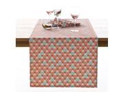 La Redoute Interieurs Acilia Printed Table Runner Pink Size 50 X 150 Cm