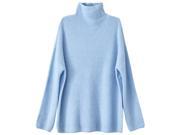 Vila Womens Vimium High Neck Jumper Sweater Blue Size S