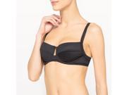 R Edition Womens Minimiser Bikini Top Black Size Us 36D Fr 95D