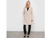 Atelier R Womens Tailored Collar Coat Beige Size Us 20 Fr 50