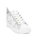 La Redoute Womens Floral Print Trainers White Size 41