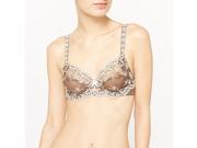 Louise Marnay Womens Embroidered Full Cup Bra Brown Size Us 40F Fr 105F