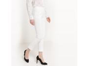 Atelier R Womens Polycotton 7 8 Trousers White Size Us 12 Fr 42