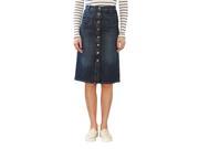 Esprit Womens Denim Midi Skirt Blue Size Us 6 Fr 36