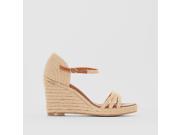 Atelier R Womens Rope Wedge Sandals Beige Size 41