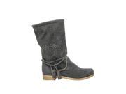 Coolway Womens Nila Suede Leather Boots Black Size 39