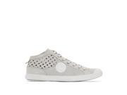 Pataugas Womens Bulle A Leather High Top Trainers Grey Size 36
