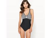 La Redoute Womens Swimsuit With Tummy Toning Effect Black Size Us 20 Fr 50