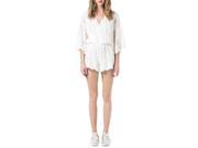 La Redoute Mountain Womens Flared Sleeve Playsuit Beige Size S
