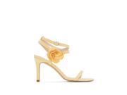 R Edition Womens High Heeled Sandals With Flower Detail Yellow Size 38