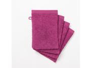 La Redoute Pack Of 4 Cotton Wash Mitts 500G M² Red Size 15 X 21 Cm