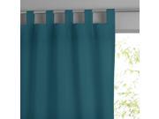 La Redoute Cotton Tab Top Curtain Blue Size 260 X 135 Cm
