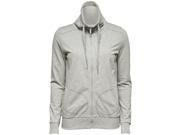 Only Play Womens High Neck Zip Up Sweatshirt Grey Size M