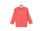 Abcd r Girls Embroidered Frilled Sweatshirt 3 12 Years Pink 12 Years 59 In.