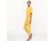 R Essentiel Womens Jumpsuit Yellow Size Us 14 Fr 44