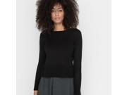R Essentiel Womens Ribbed Jumper Sweater Black Size Us 8 10 Fr 38 40