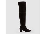 Atelier R Womens Leather Thigh Boots Black Size 37