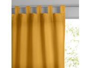 La Redoute Cotton Tab Top Curtain Yellow Size 350 X 135 Cm