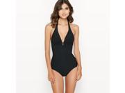 La Redoute Womens Swimsuit With Tummy Toning Effect Black Size Us 16 Fr 46